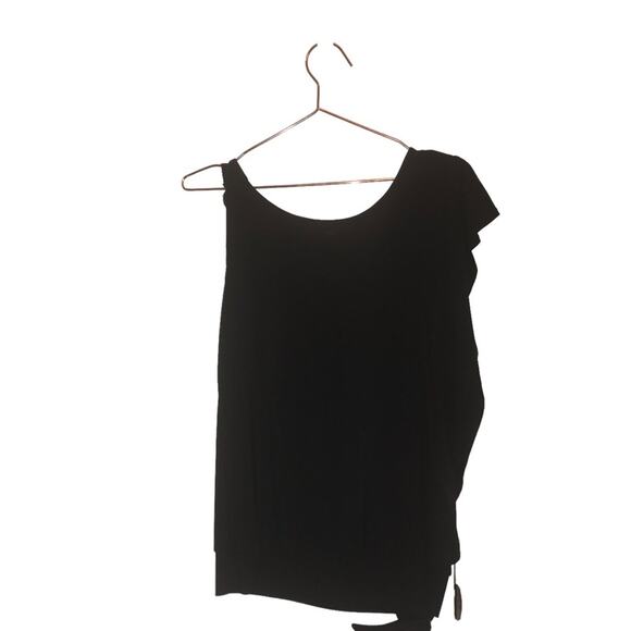 Studio Y Embellished Black Flutter Sleeve Tank - Large - Picture 2 of 7